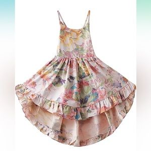 Girls spring or summer dress. Very comfortable can be worn casual or dressy.